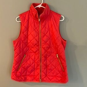 Bright Coral Down vest